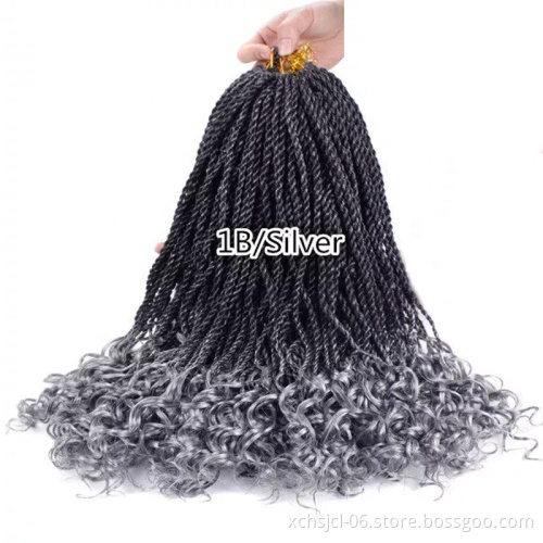Wholesale Price Senegalese Crochet Twist Braids Hair Synthetic Crochet Braids Color Ombre Senegal Braiding Hair